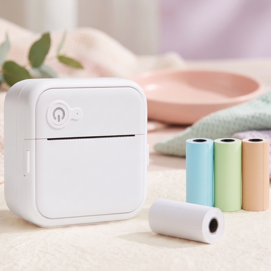 Rodaca™ Mini Inkless Printer (x4 Rolls of Thermal Paper Included)