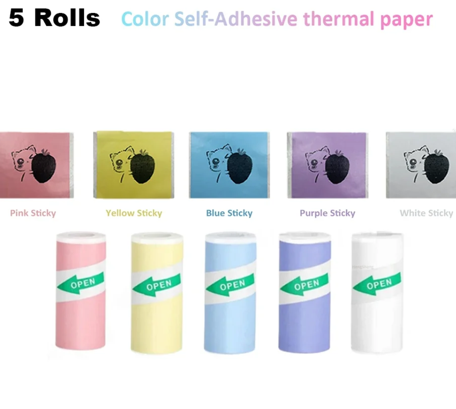 Rodaca™ Pastel Color Sticker Paper (Self-Adhesive)