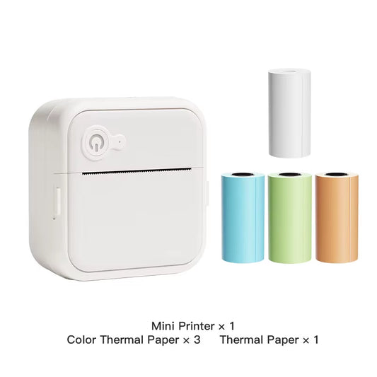 Rodaca™ Mini Inkless Printer (x4 Rolls of Thermal Paper Included)