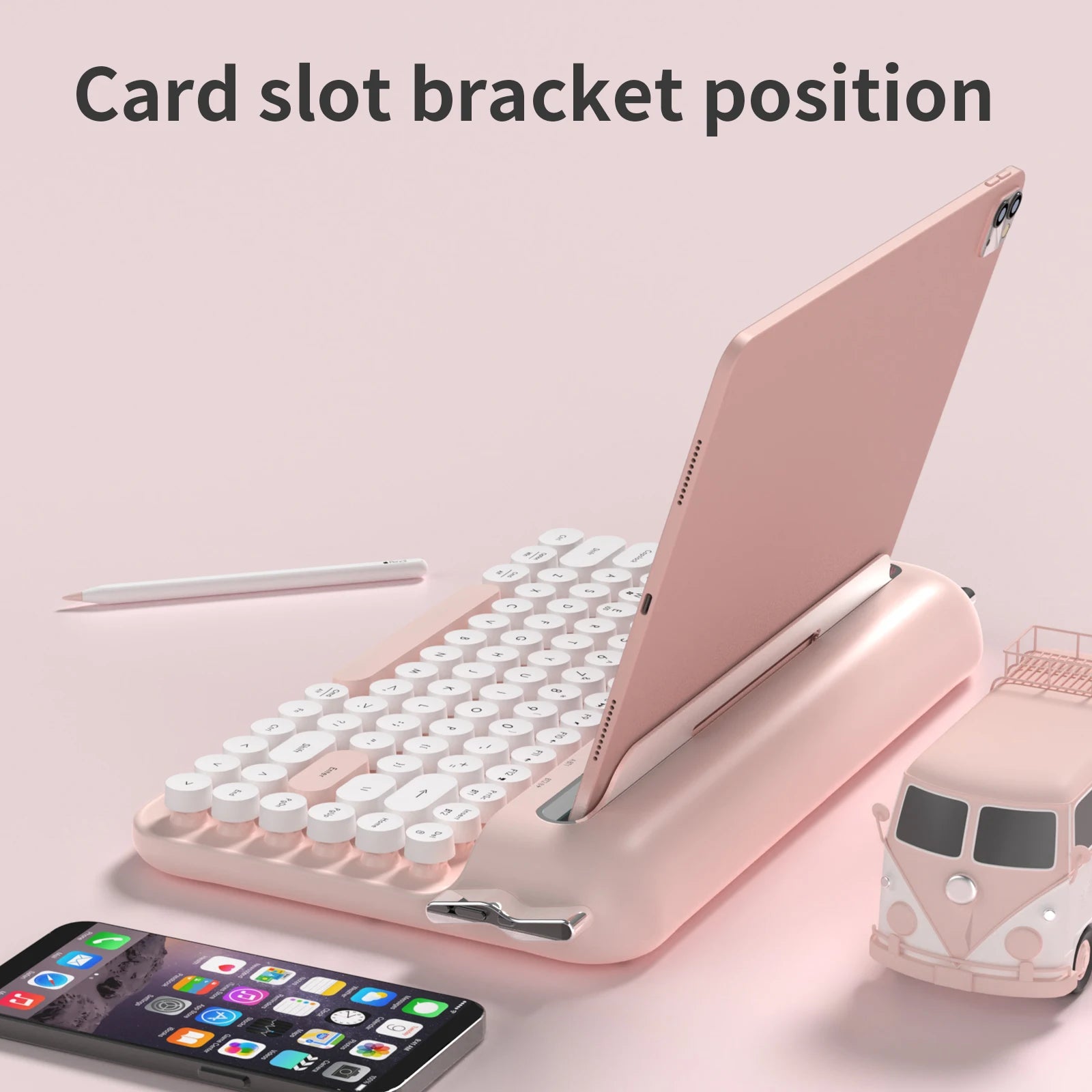 Rodaca™ Aesthetic Retro Typewriter Keyboard - Multi-Device Bluetooth